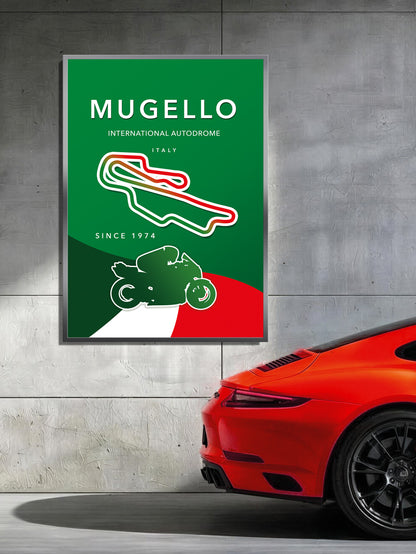 Mugello MotoGP poster print – Italy wall art final