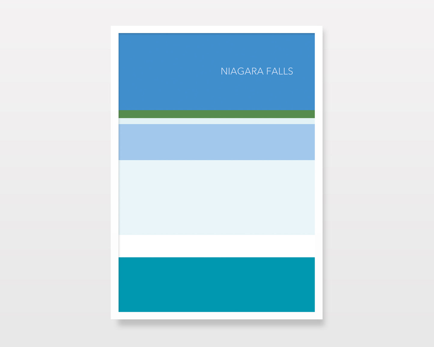 NIAGARA FALLS - Minimal Abstract Travel Art Print