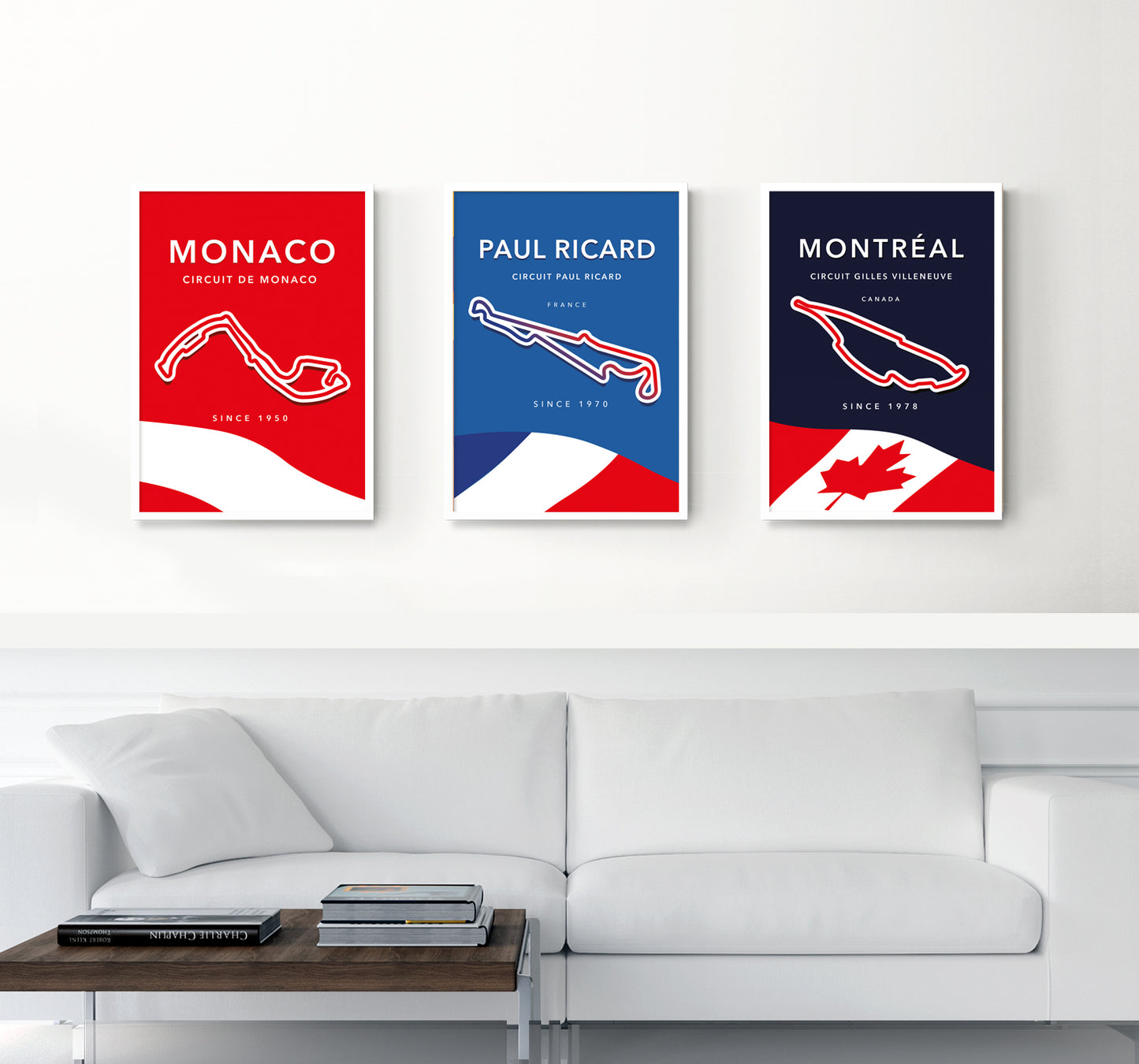 Paul Ricard F1 Circuit Poster / Formula-1 French Grand Prix / F1 Racing Track/