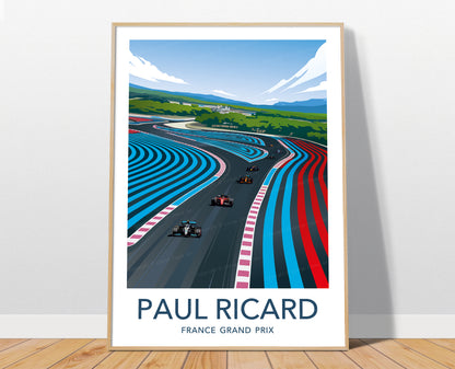 Paul Ricard F1 poster – French Grand Prix Formula 1 wall art