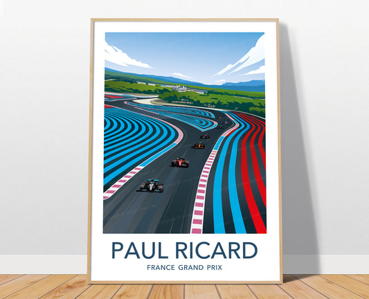 Paul Ricard F1 poster – French Grand Prix Formula 1 wall art