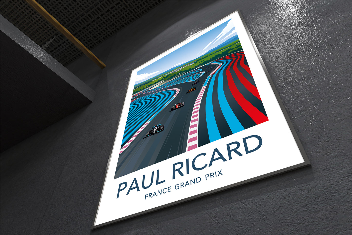 Poster of Paul Ricard France Grand Prix on a dark surface