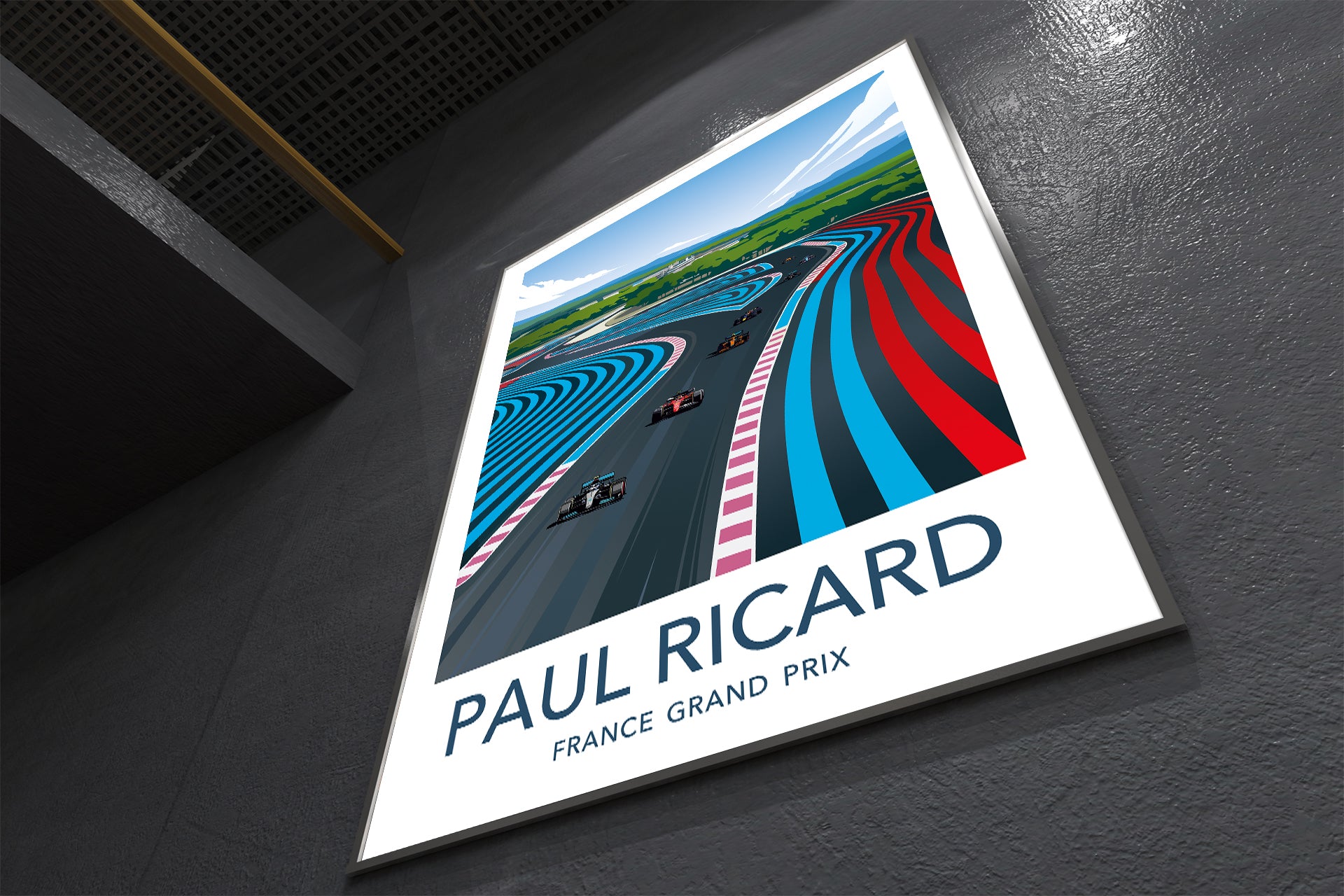 Poster of Paul Ricard France Grand Prix on a dark surface