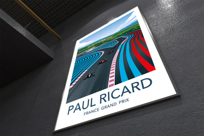 Poster of Paul Ricard France Grand Prix on a dark surface