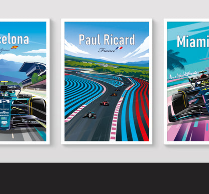 Paul Ricard French Grand Prix Formula 1 poster – wall art gift second angle