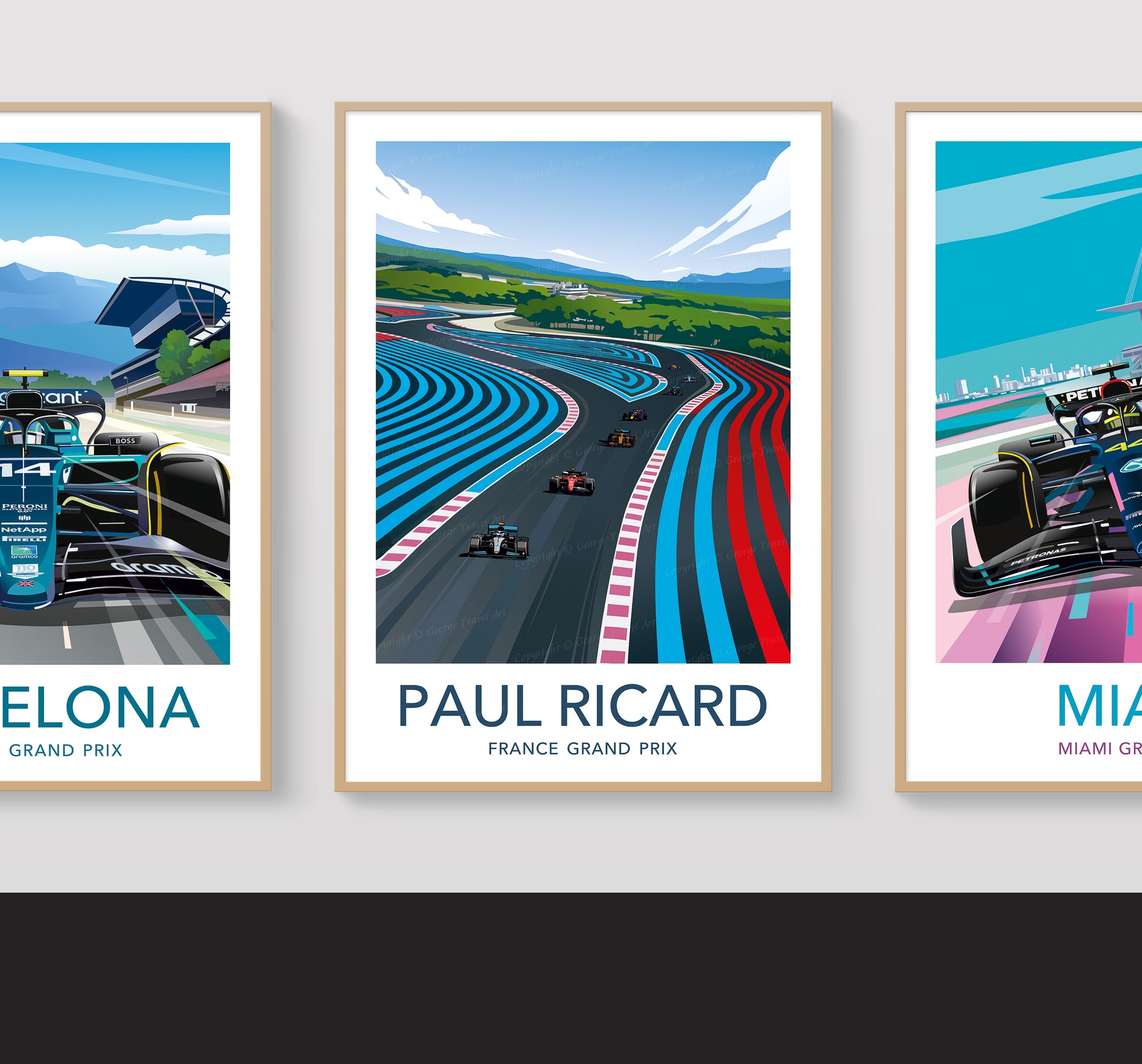 Paul Ricard French Grand Prix Formula 1 poster – wall art second angle