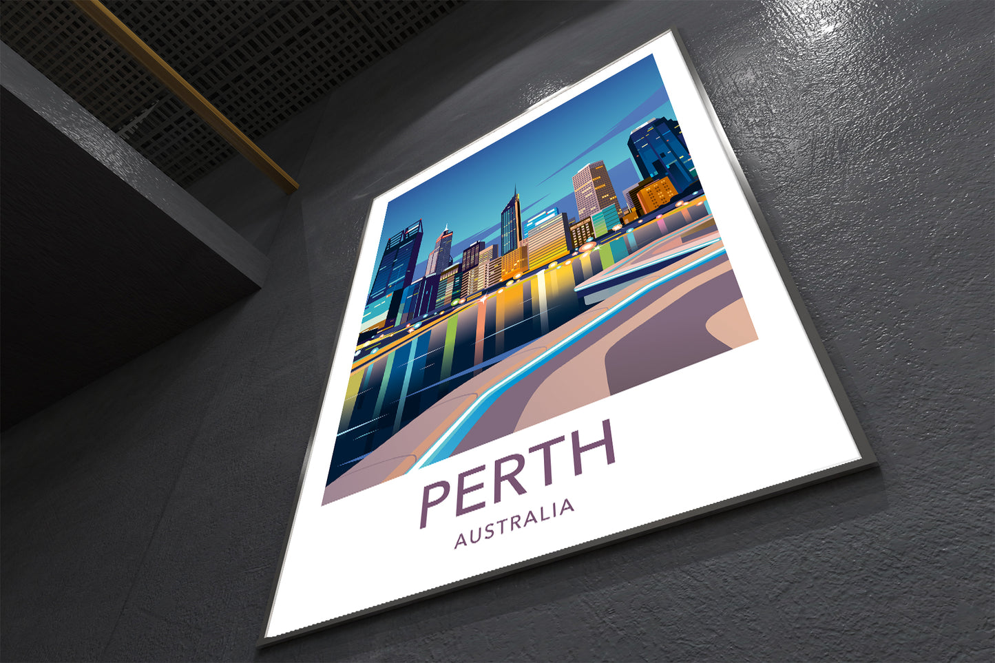 Perth Australia travel print – wall art second angle