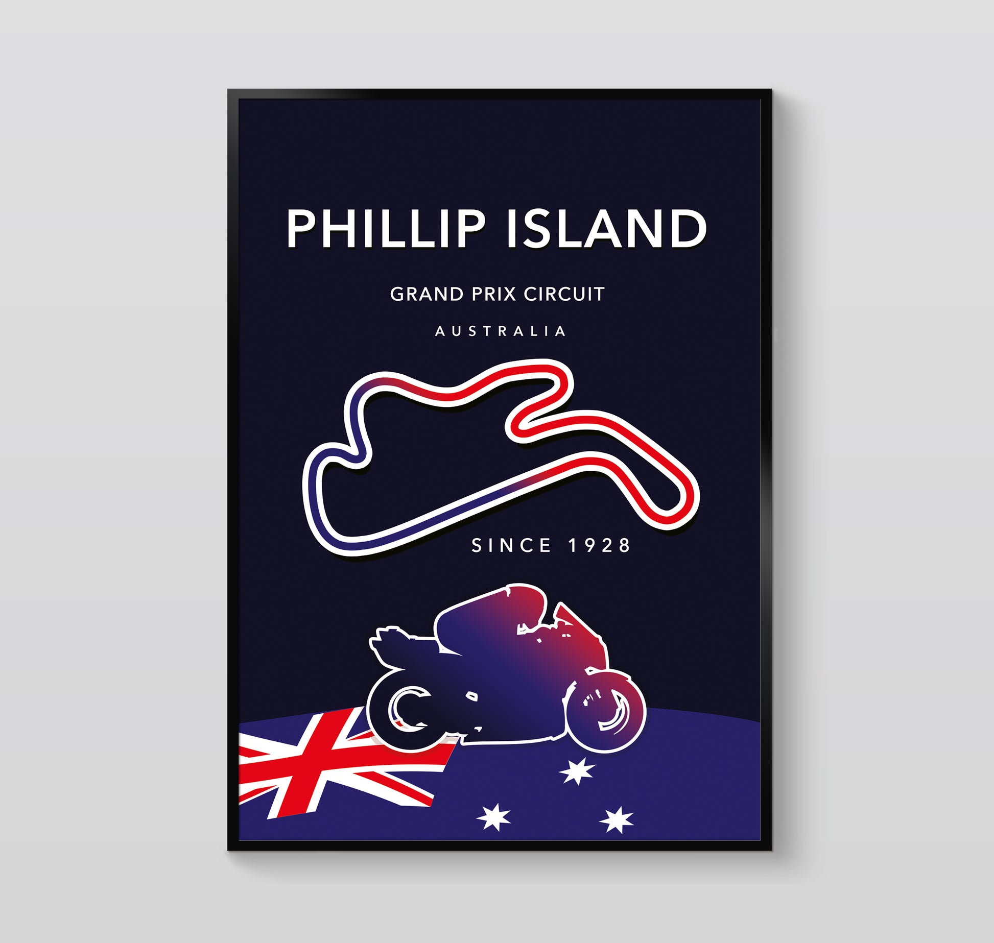 Phillip Island MotoGP poster print – Australia circuit wall art