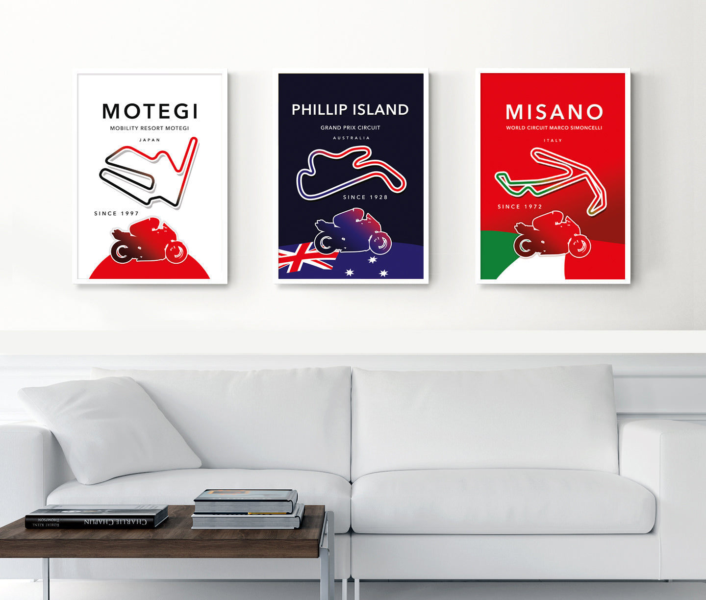 Phillip Island MotoGP print – Australia circuit wall art second angle