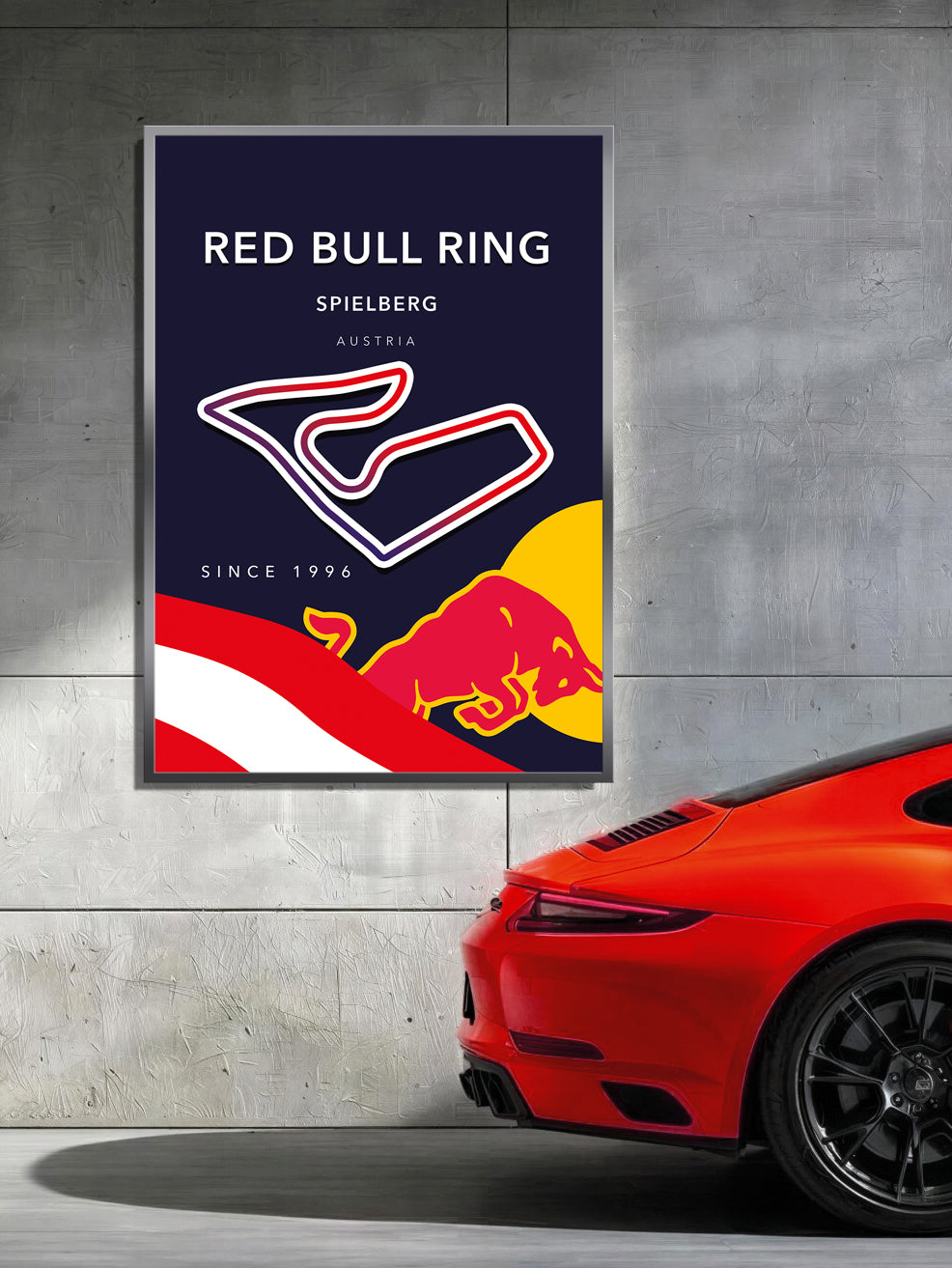 Red Bull Ring Track Poster – Spielberg F1 Circuit Wall Art