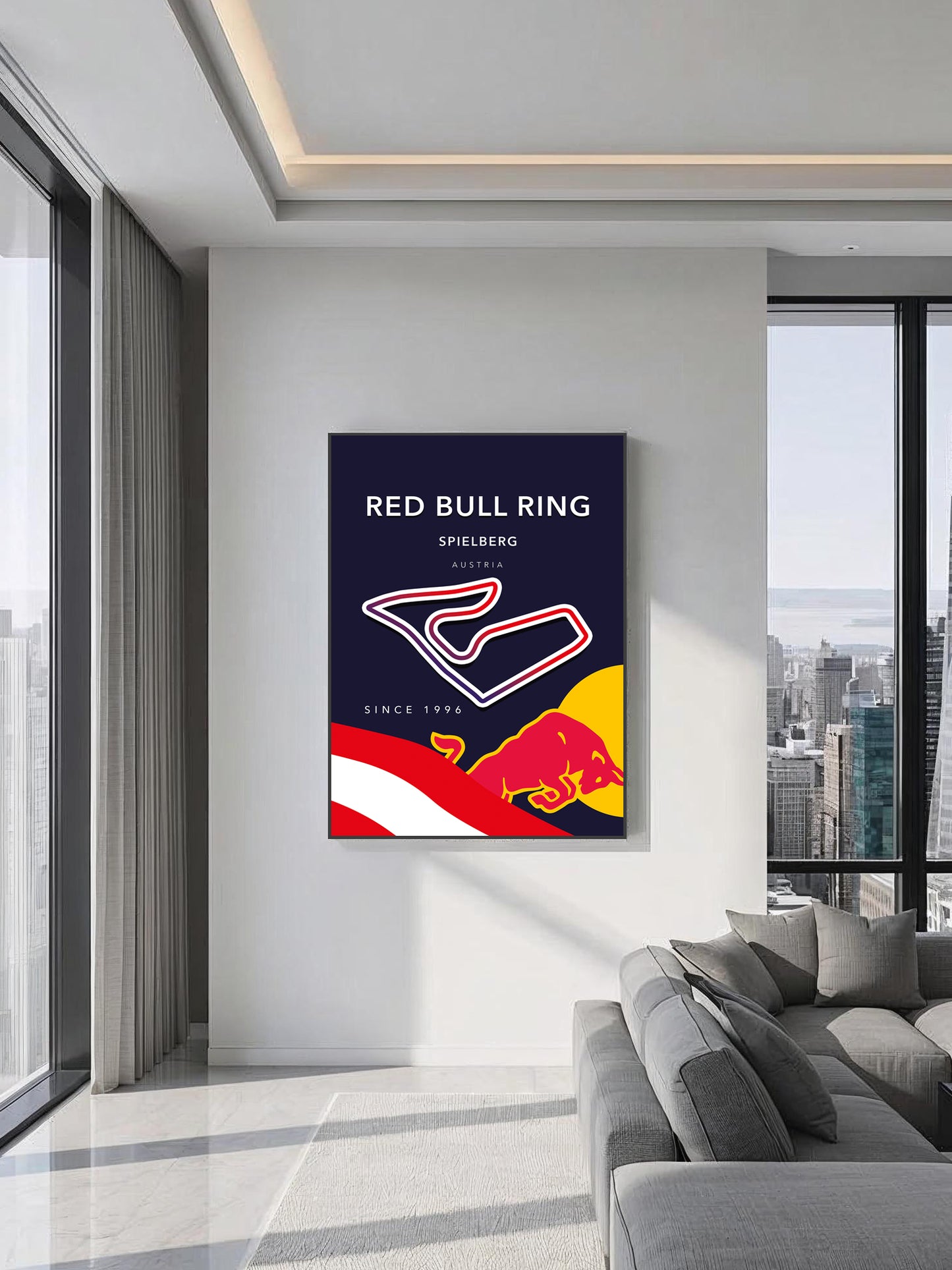 Red Bull Ring Track Poster – Spielberg F1 Circuit Wall Art