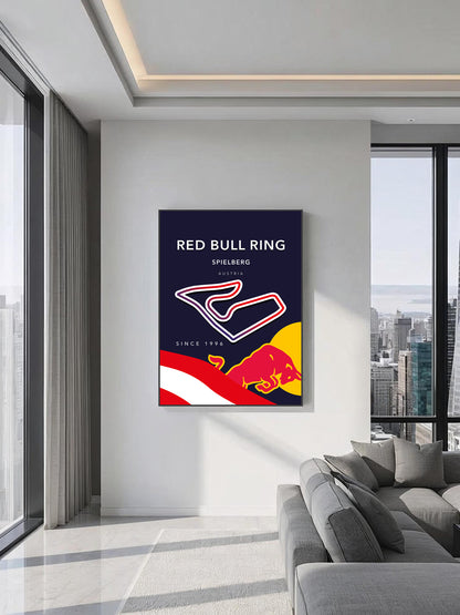 Red Bull Ring Track Poster – Spielberg F1 Circuit Wall Art