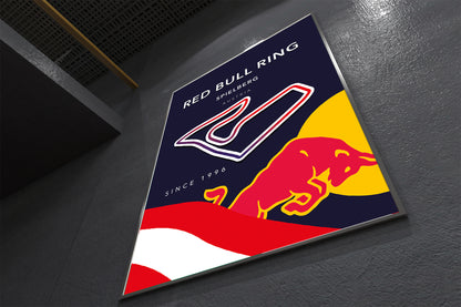 Red Bull Ring Track Poster – Spielberg F1 Circuit Wall Art