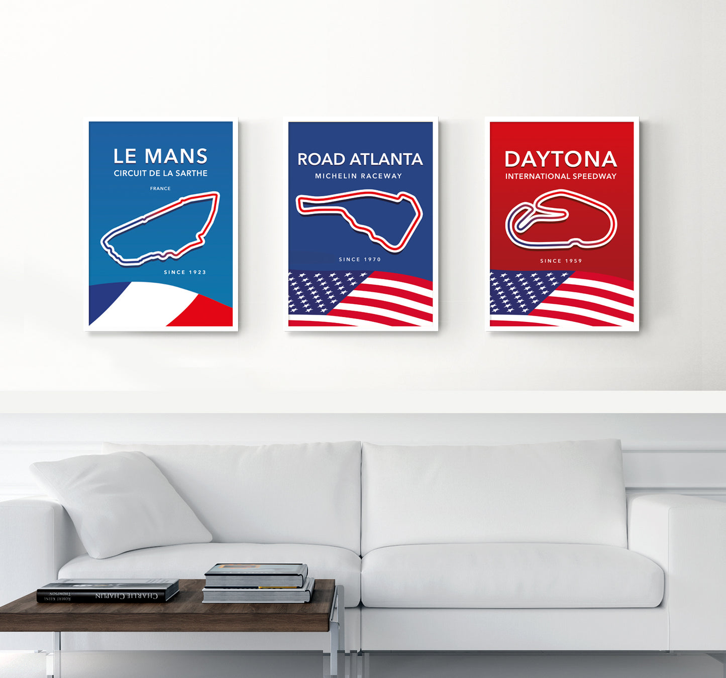 Road Atlanta circuit track map poster print – sports car racing wall art