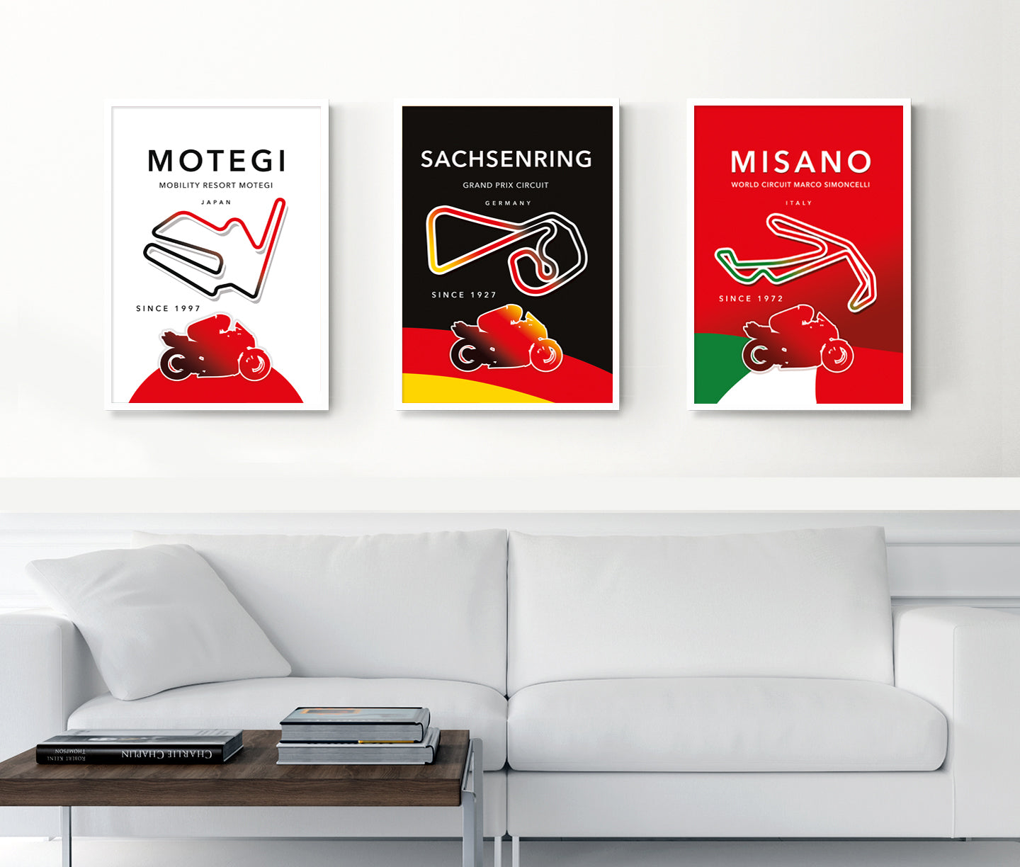 Sachsenring MotoGP print – Germany circuit wall art second angle