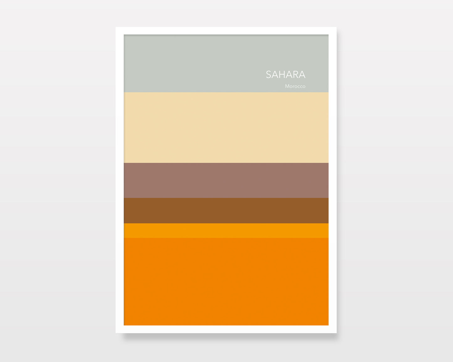 SAHARA MOROCCO - Minimalist Travel Art Print