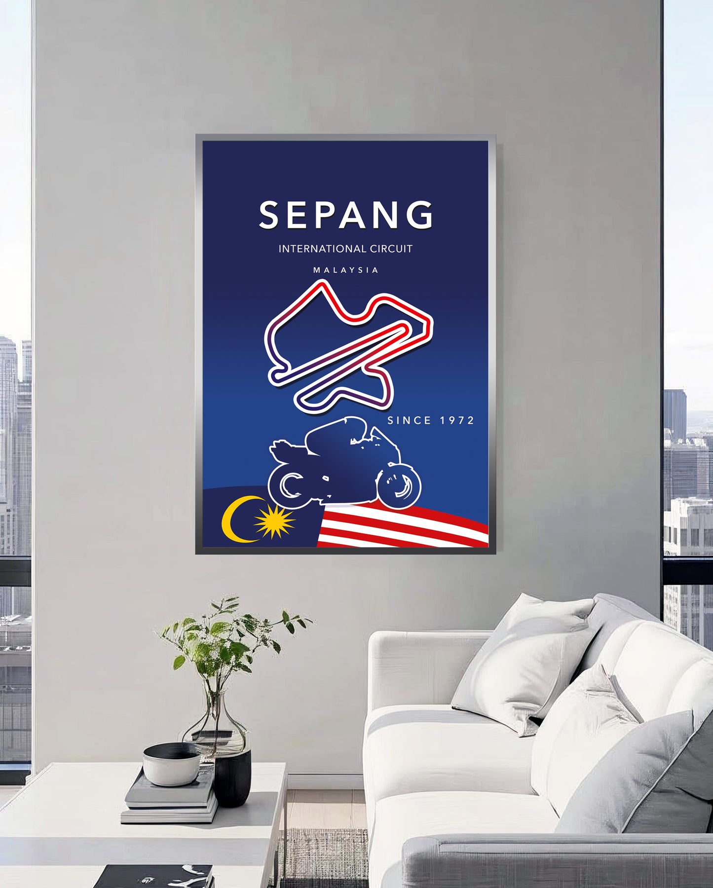Sepang MotoGP poster print – Malaysia wall art final