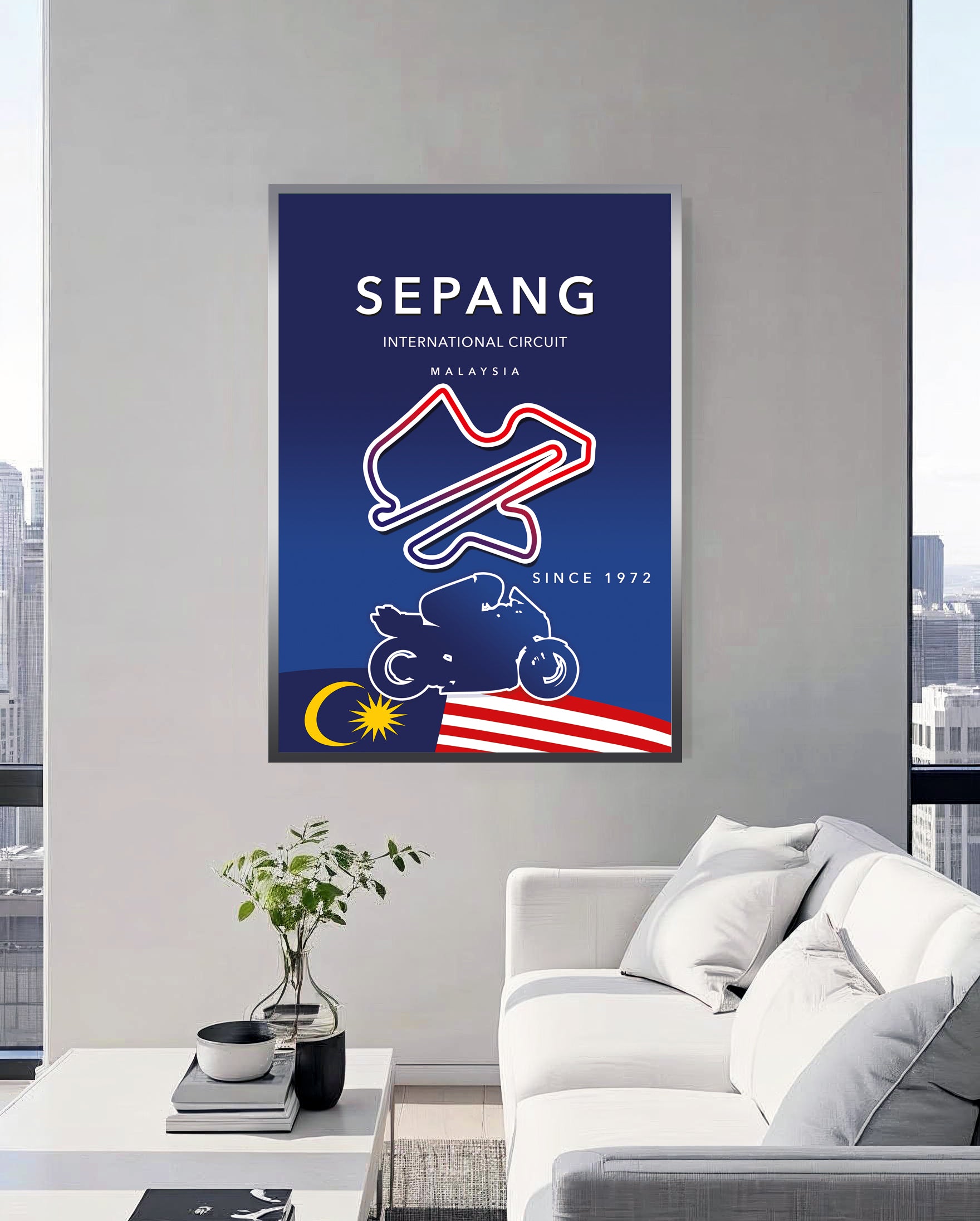 Sepang MotoGP poster print – Malaysia wall art final