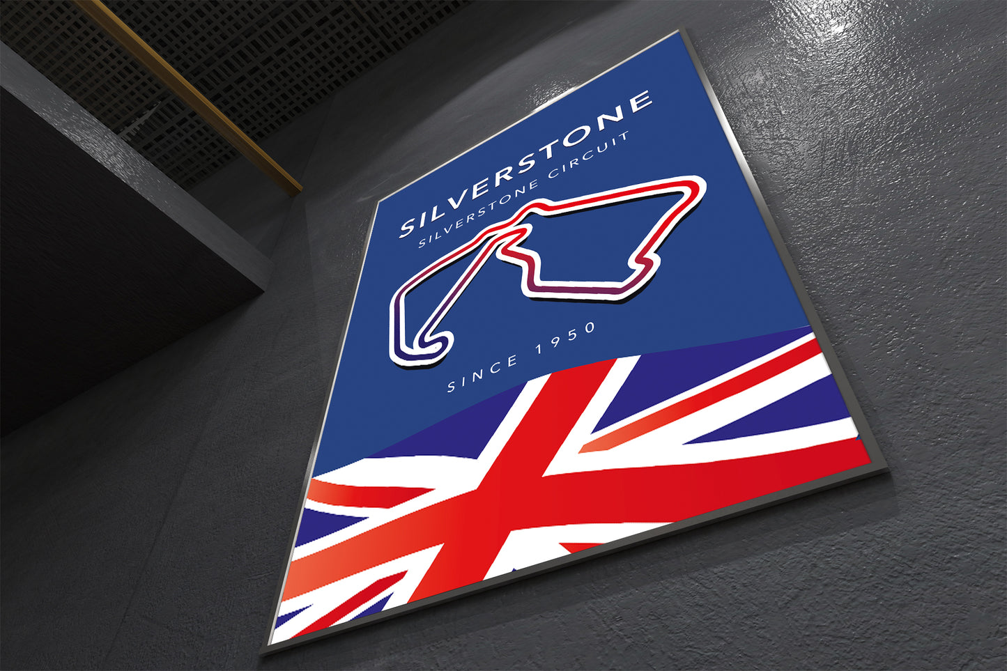 Silverstone Circuit Track Poster – Formula 1 Racing Wall Art