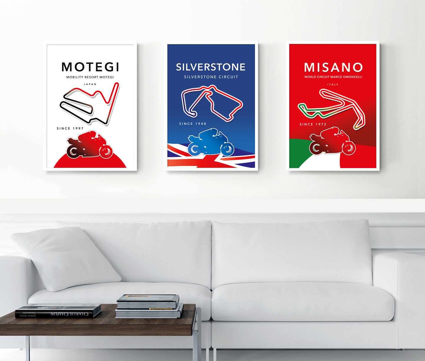 Silverstone MotoGP print – United Kingdom circuit wall art second angle