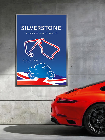 Silverstone MotoGP poster print – UK wall art final