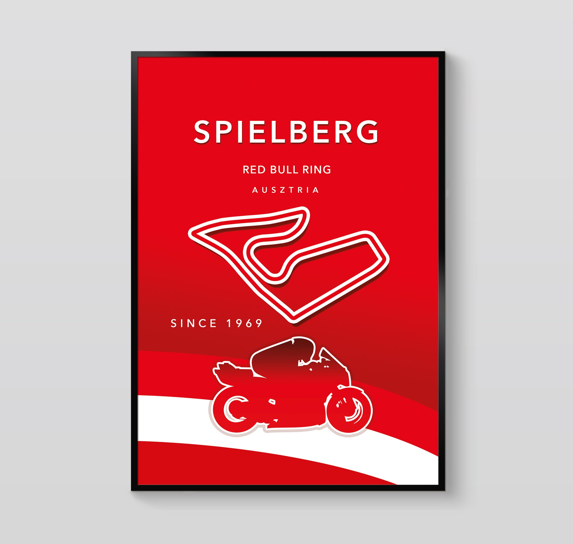 Spielberg MotoGP poster print – Austria circuit wall art
