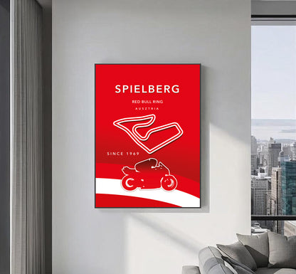 Spielberg MotoGP poster – Austria wall art detail