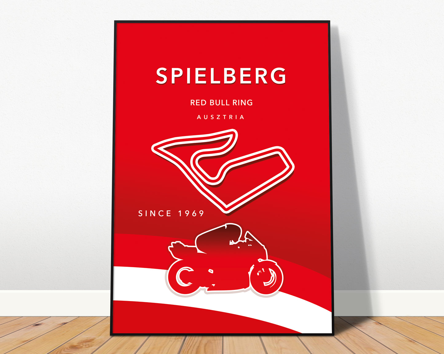 Spielberg MotoGP poster print – Austria wall art final