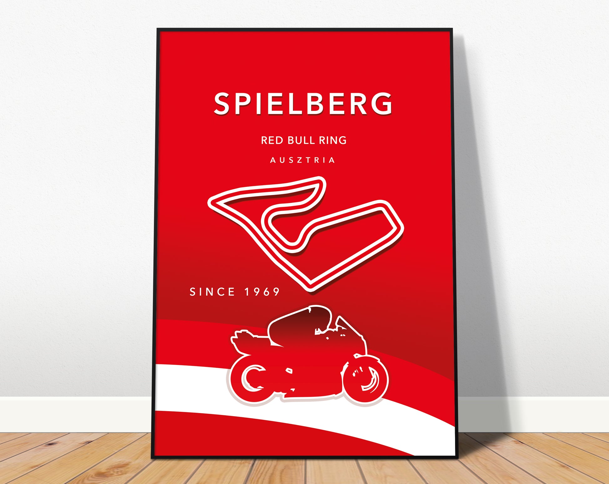 Spielberg MotoGP poster print – Austria wall art final