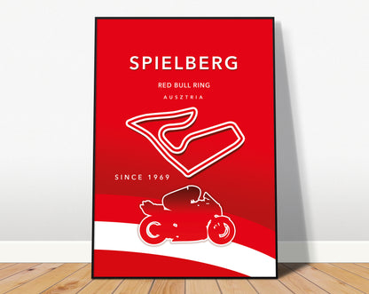 Spielberg MotoGP poster print – Austria wall art final