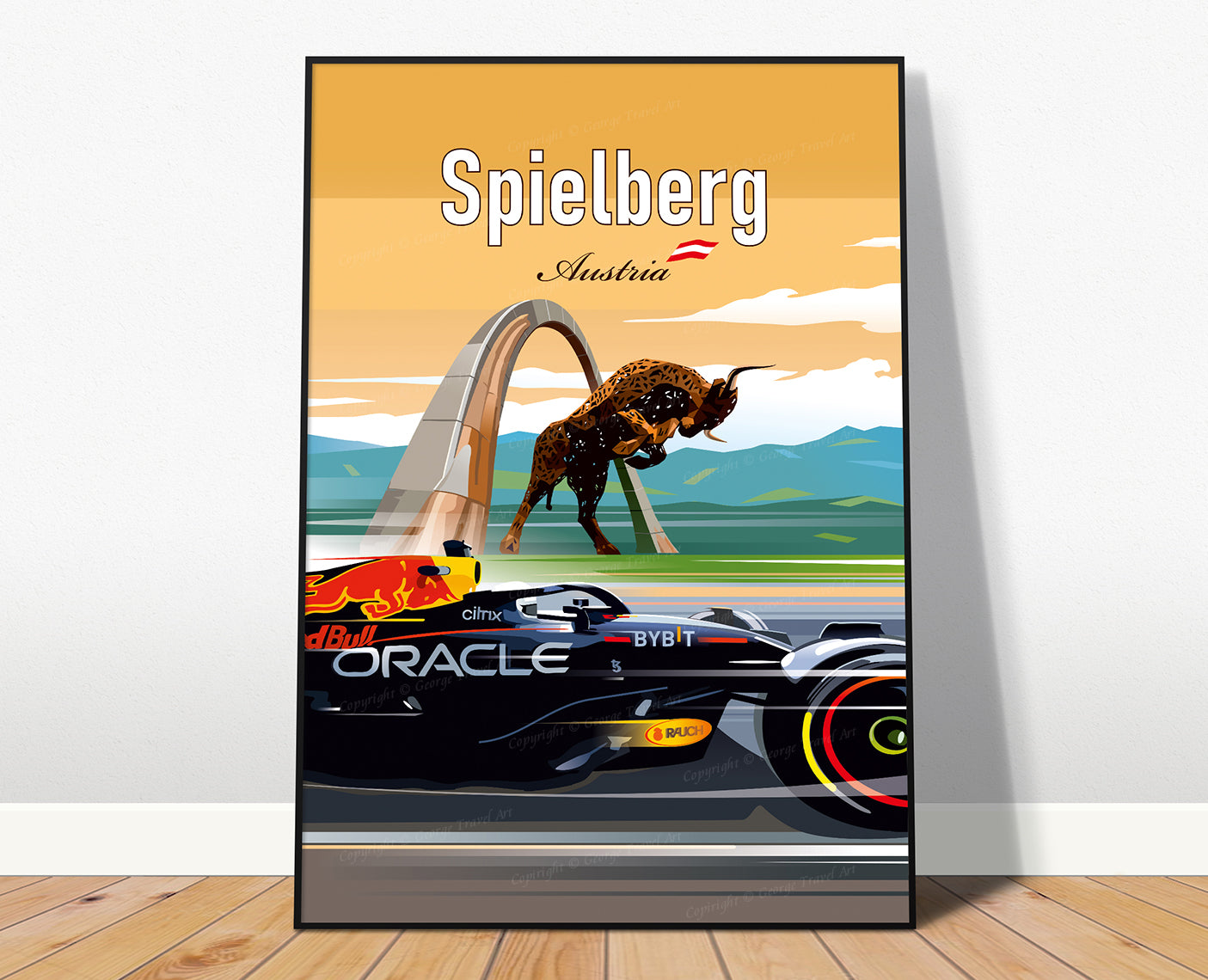 Spielberg Red Bull Ring F1 Poster / Formula1 Verstappen Print