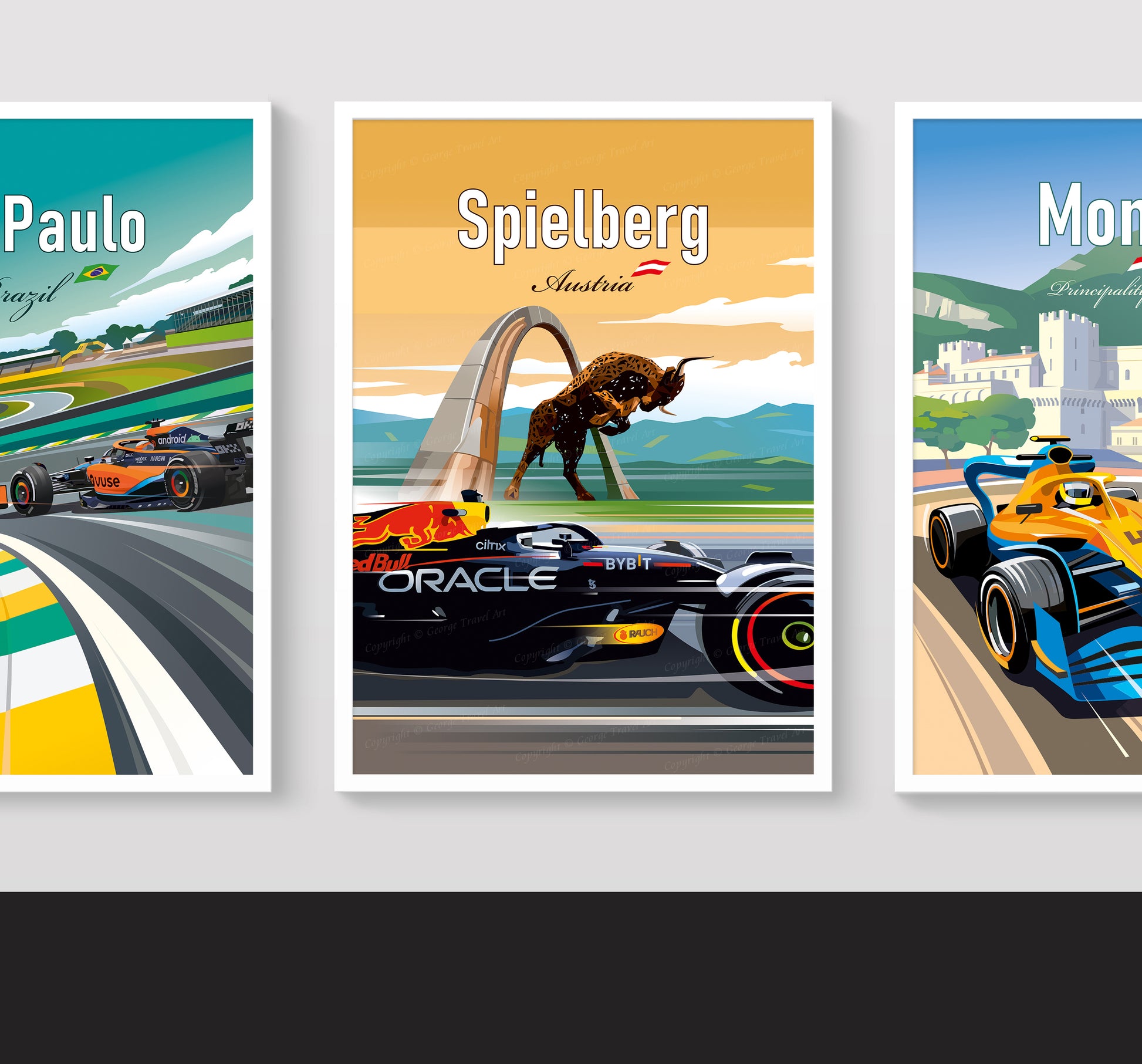 Red Bull Ring F1 poster – Max Verstappen wall art second angle