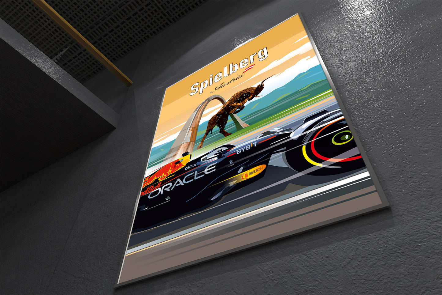 Spielberg Formula 1 poster featuring Max Verstappen Red Bull – Austrian Grand Prix wall art