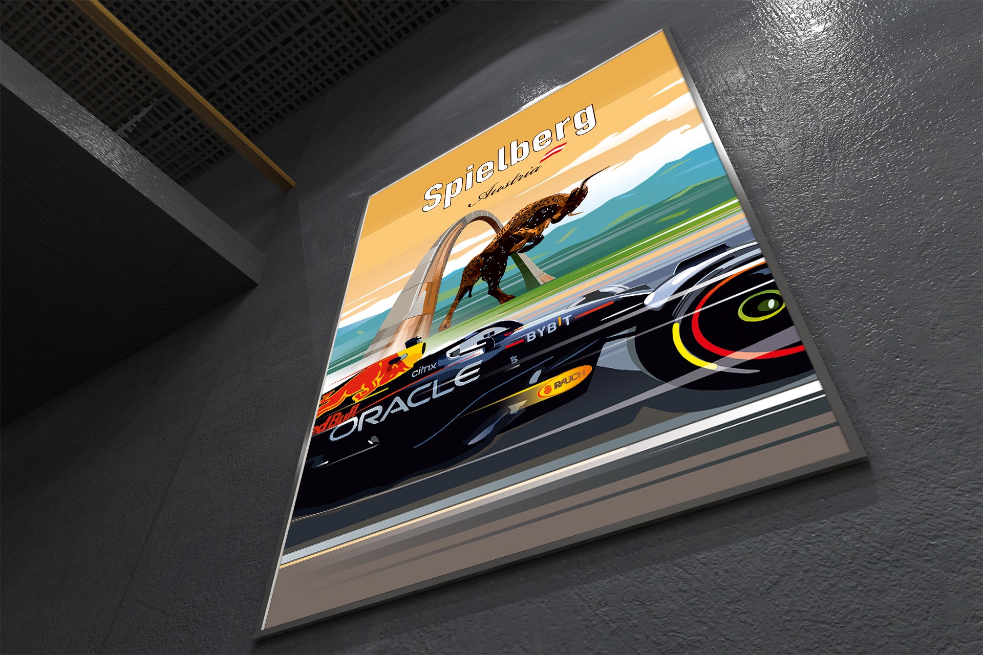 Spielberg Formula 1 poster featuring Max Verstappen Red Bull – Austrian Grand Prix wall art