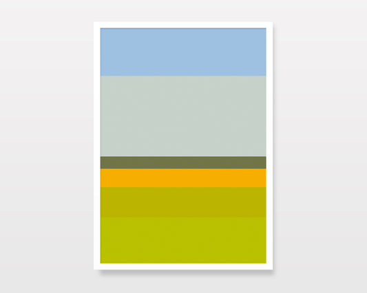 SUNNY SPRING MEADOW - Abstract Landscape Print