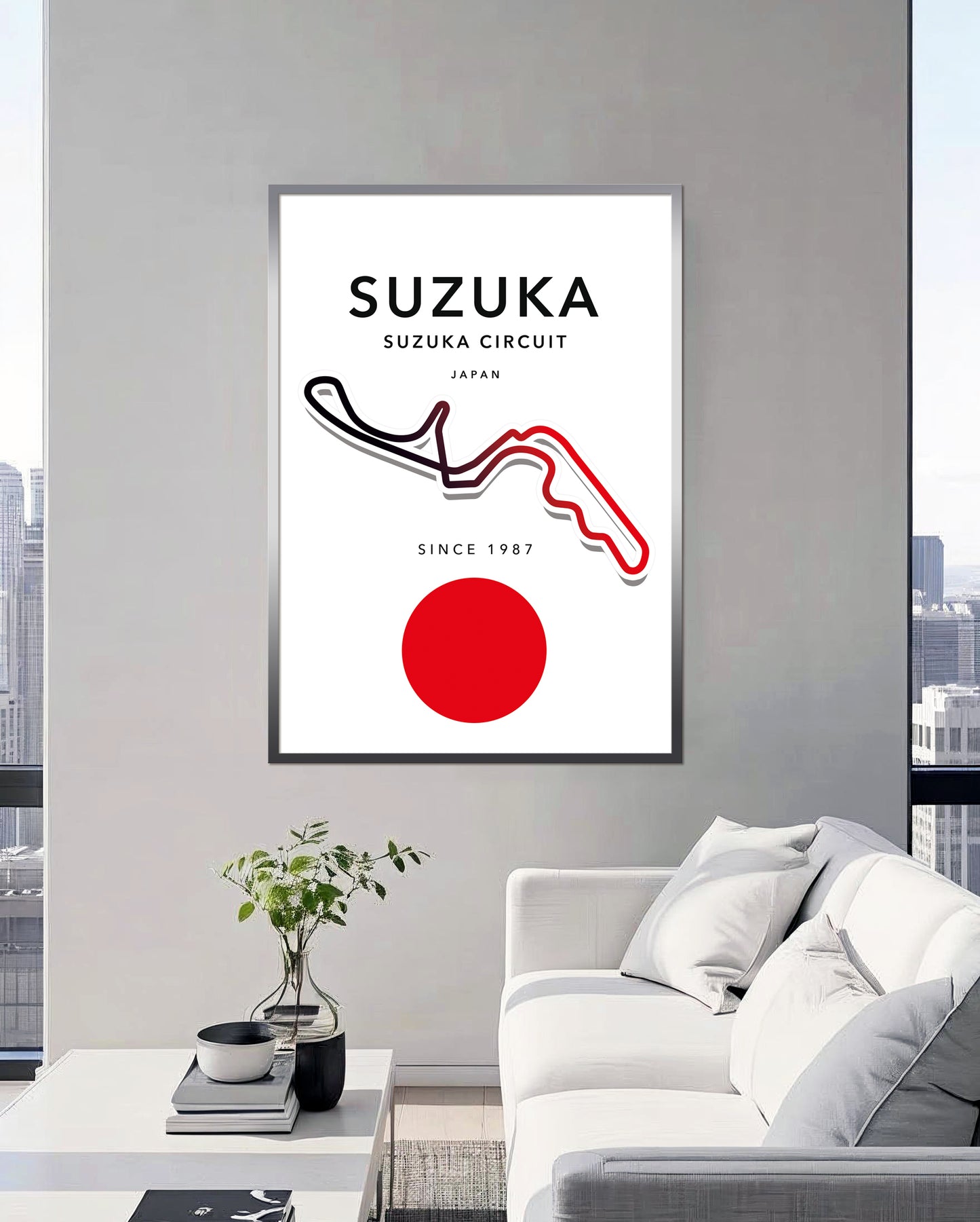Suzuka Circuit Track Poster – Japanese F1 Wall Art