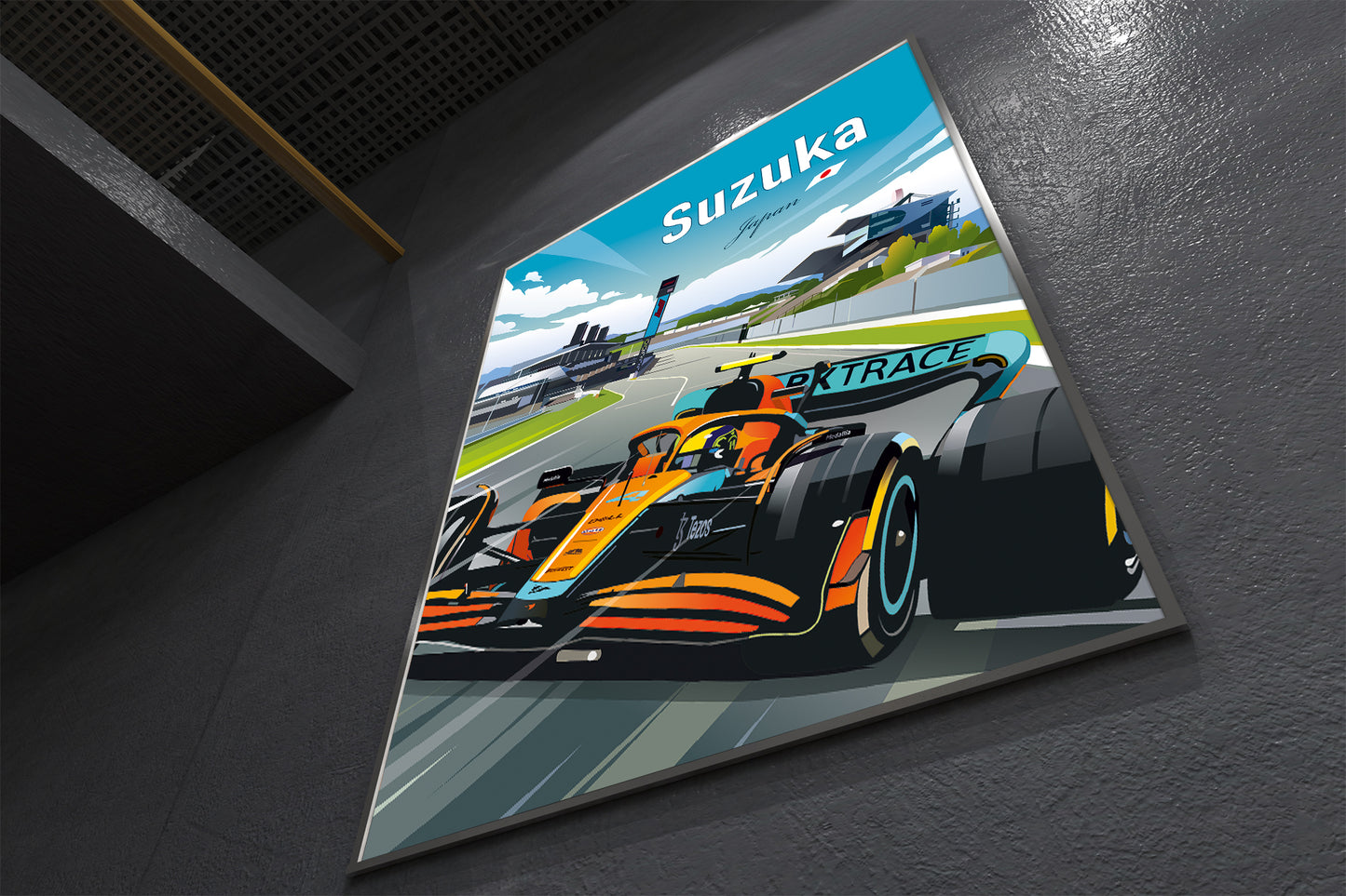 Suzuka Formula 1 poster featuring McLaren Norris at Japanese Grand Prix – wall art