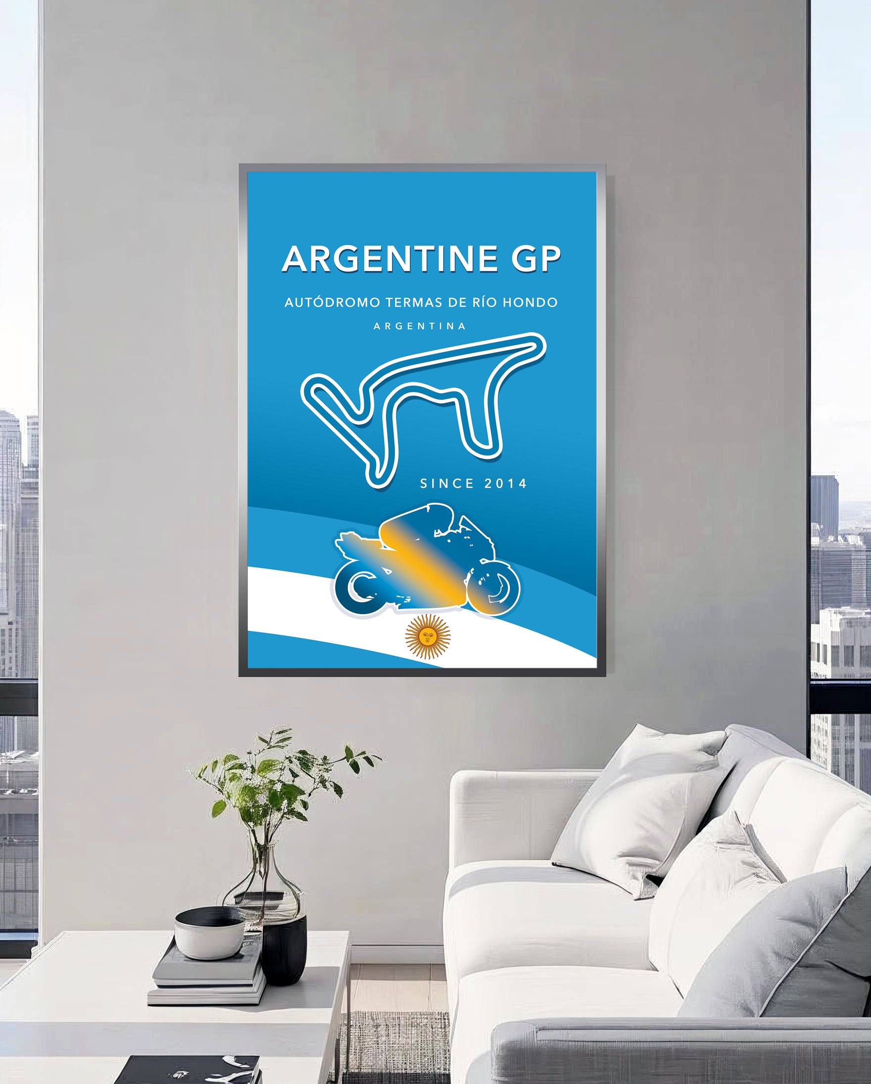 Termas de Río Hondo MotoGP poster – Argentina wall art detail