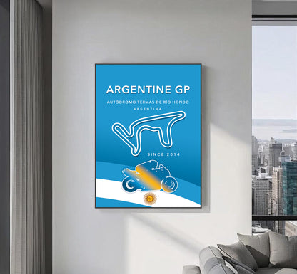 Termas de Río Hondo MotoGP poster – Argentina circuit wall art third angle