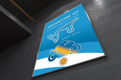 Termas de Río Hondo MotoGP poster print – Argentina wall art fourth angle