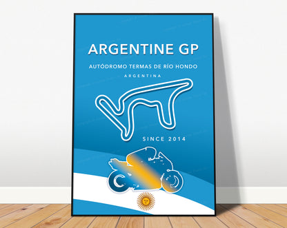 Termas de Río Hondo MotoGP poster – Argentina circuit wall art final