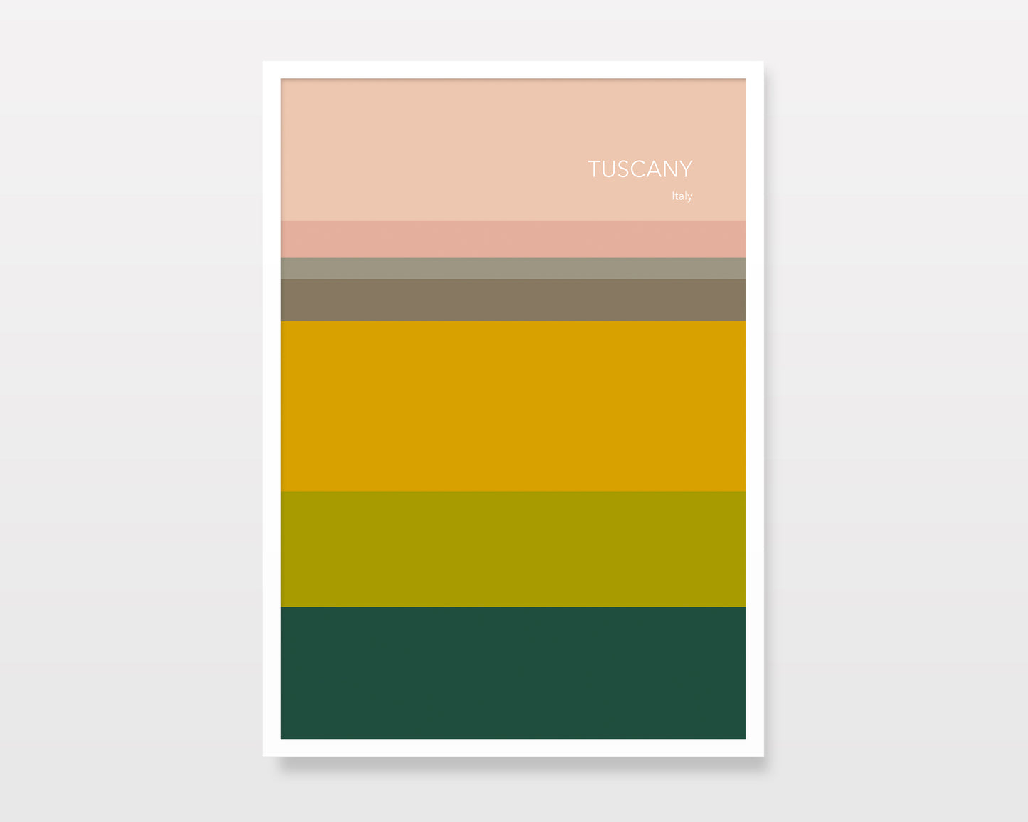 TUSCANY - Abstract Minimalist Travel Art Print