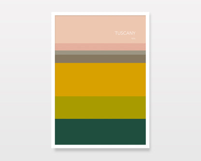TUSCANY - Abstract Minimalist Travel Art Print