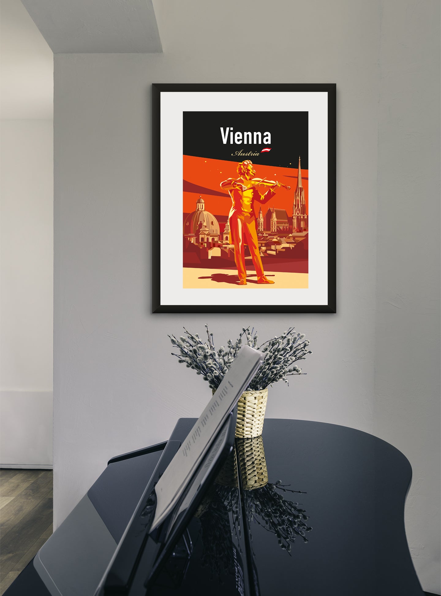 Vienna Austria Travel poster / Vienna Travel Print / Classical Music Poster