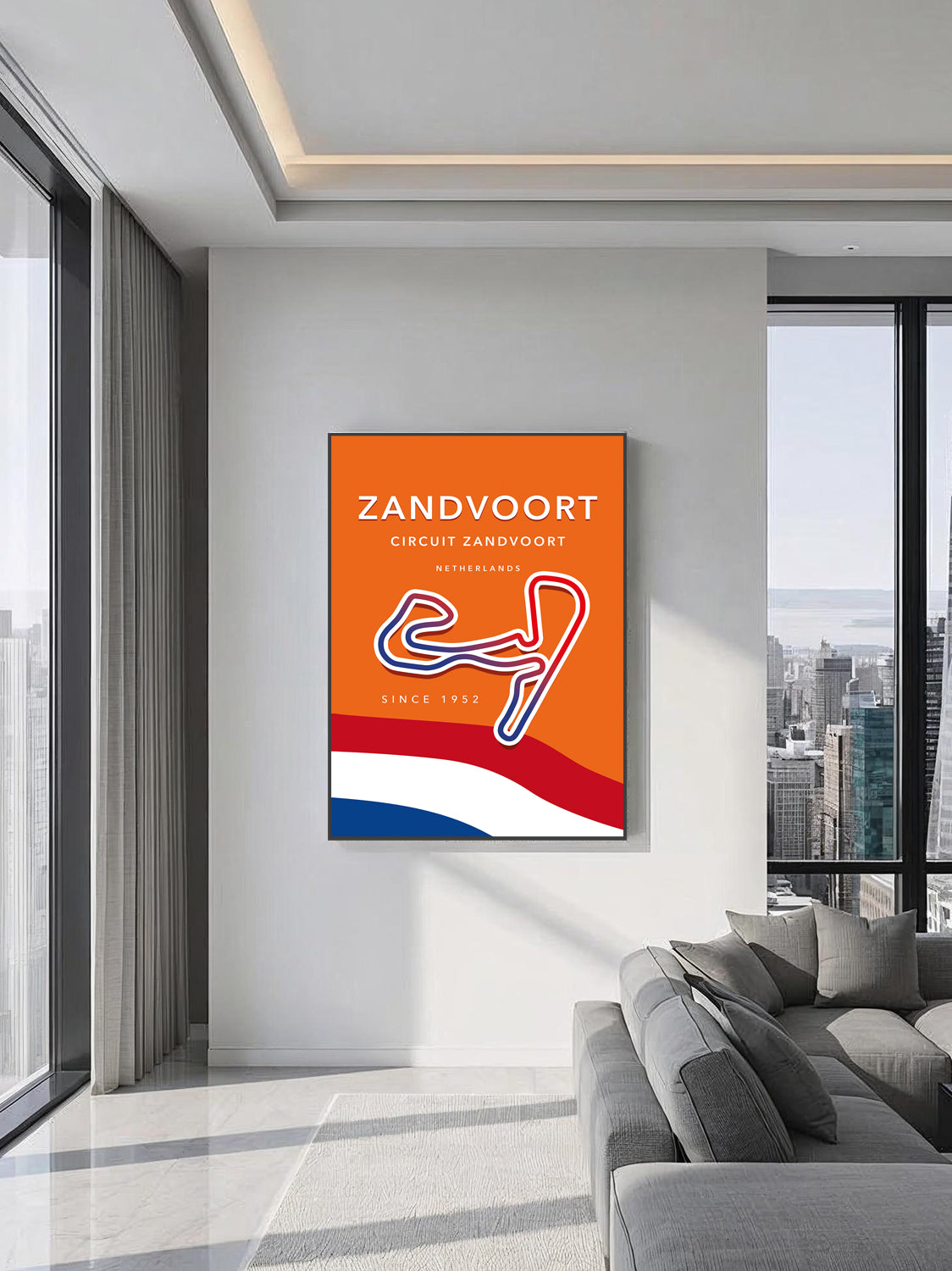 Zandvoort Circuit Track Poster – Dutch F1 Wall Art