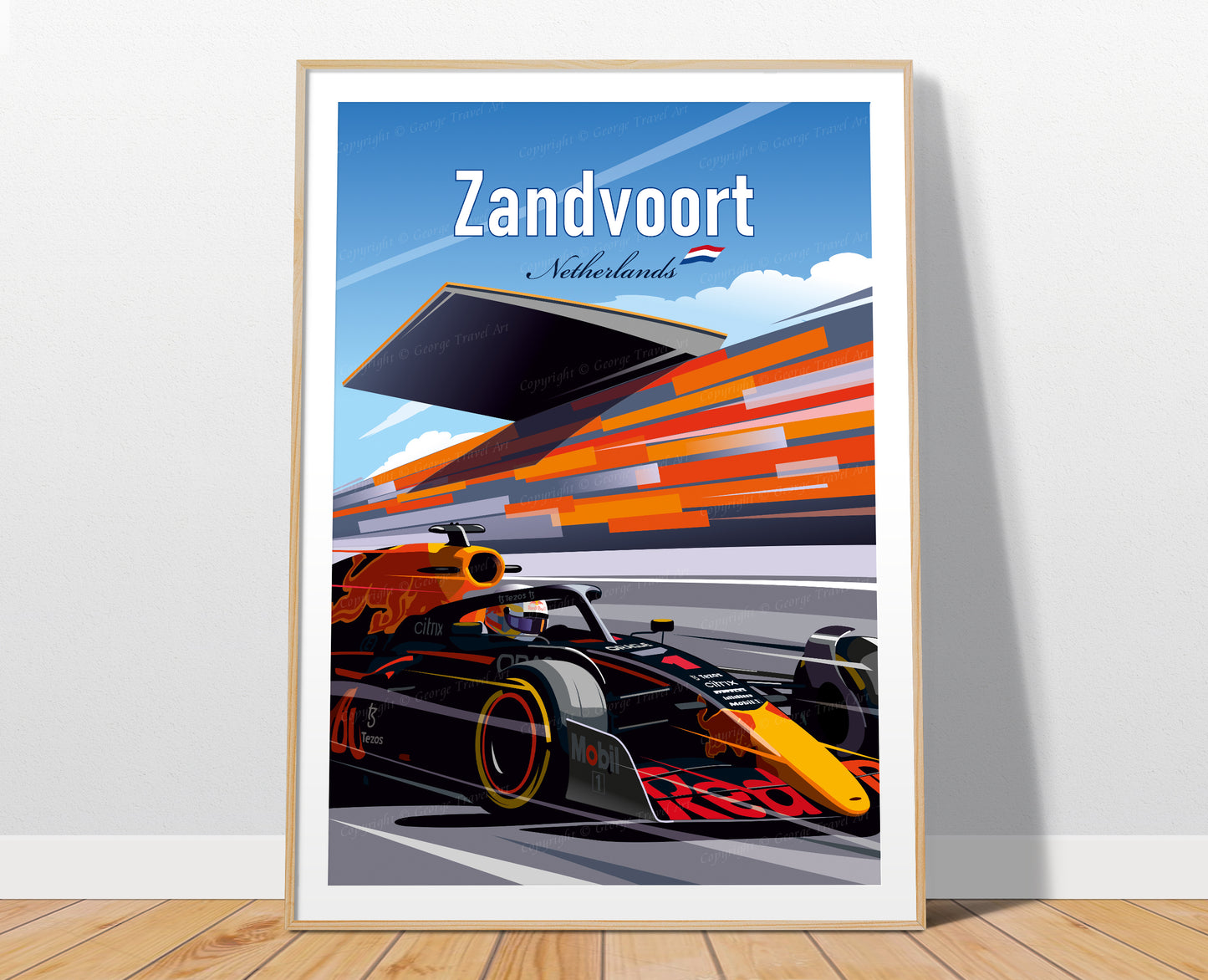 Zandvoort F1 poster print – Red Bull Dutch Grand Prix wall art