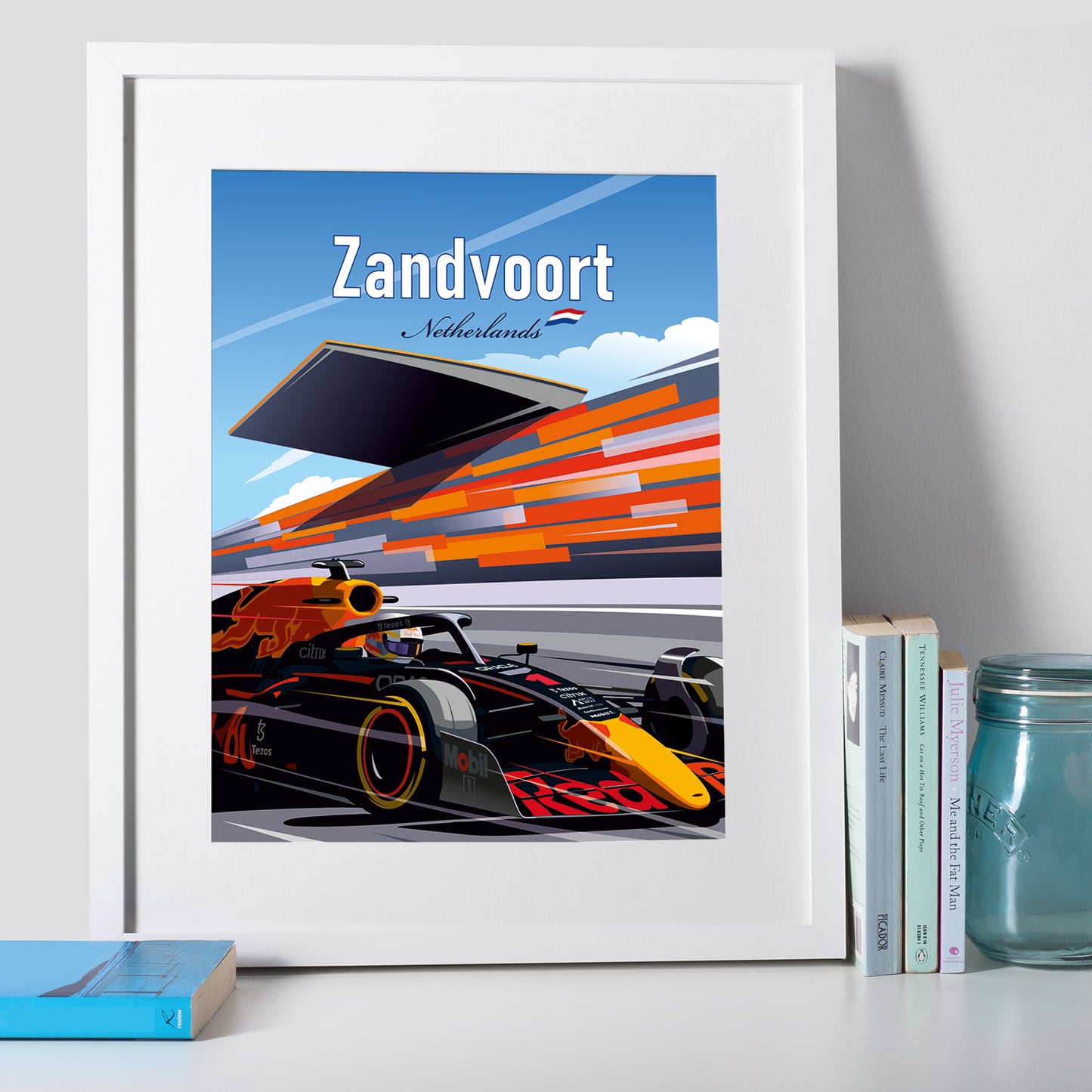 Zandvoort F1 poster – Red Bull wall art third angle