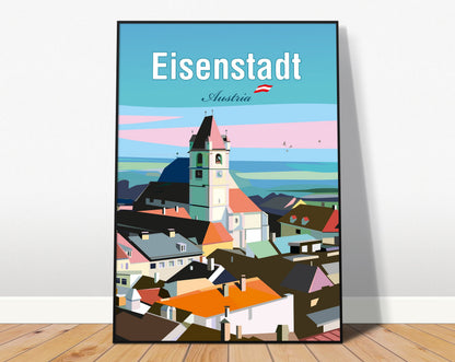 Eisenstadt Austria travel print – Burgenland wall art