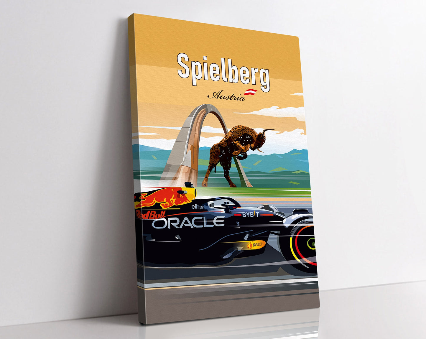 Spielberg Red Bull Ring F1 Canvas Print / Formula-1 Verstappen Print / F1 Austrian Grand Prix