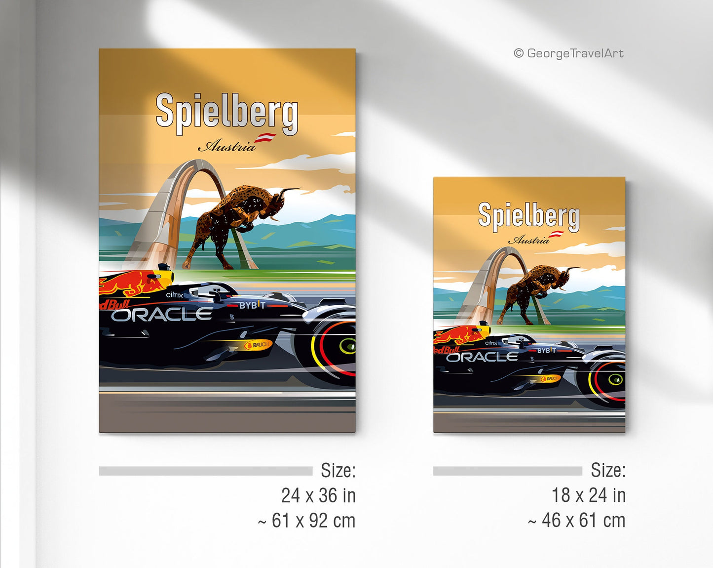 Spielberg Red Bull Ring F1 Canvas Print / Formula-1 Verstappen Print / F1 Austrian Grand Prix